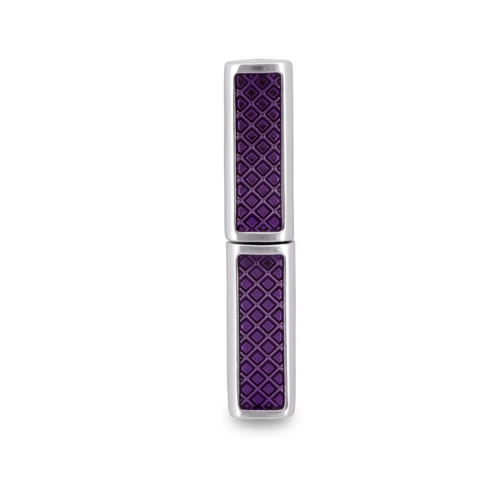 MarZthomson Foldable Rectangle Cufflinks with Purple Centerpiece (Online Exclusive)