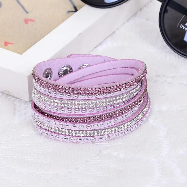 New Women's Red Fashion Leather Bracelets For women Christmas Gifts New Year