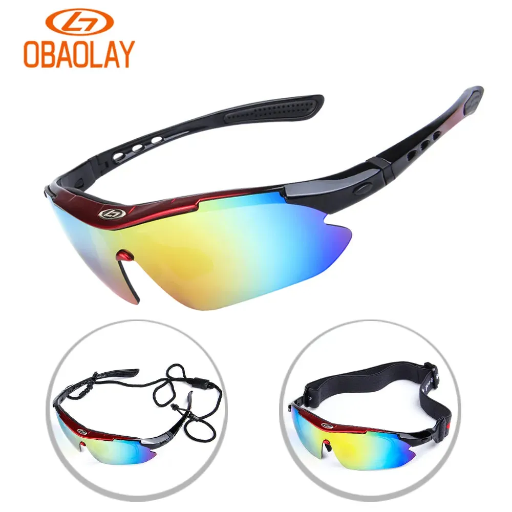 OBAOLAY Professional Best Cheap New Style Climbing Sunglasses Driving Cycling Glasses Fishing Polarized Custom Sport Eyewea