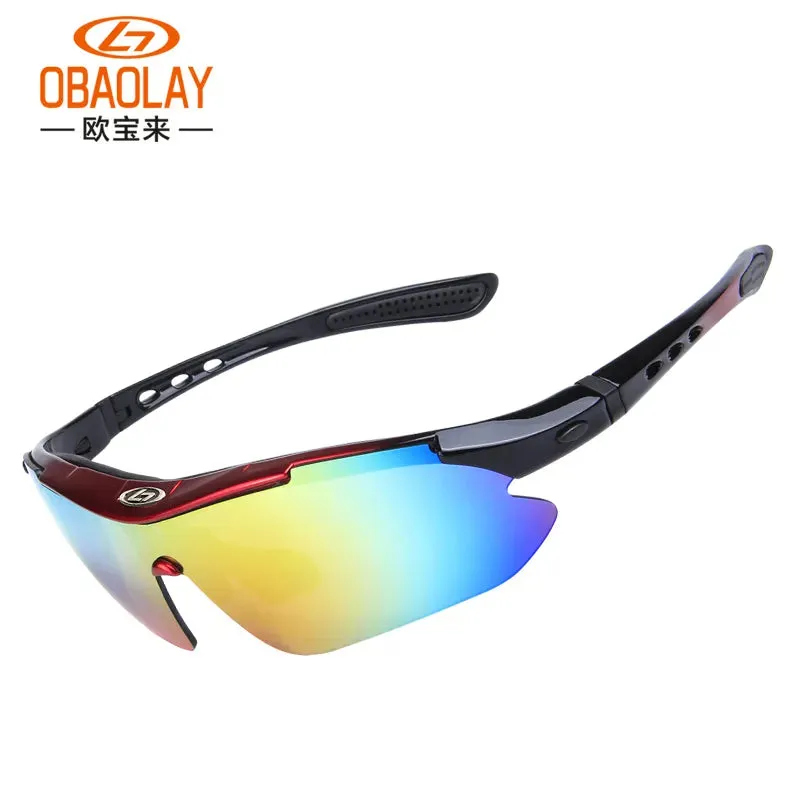 OBAOLAY Professional Best Cheap New Style Climbing Sunglasses Driving Cycling Glasses Fishing Polarized Custom Sport Eyewea