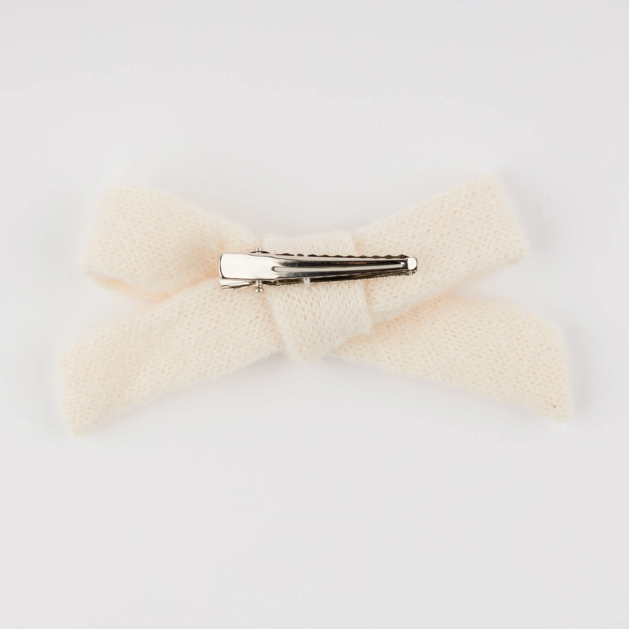 oh baby! Scandi Tie Bow Hair Clip - Cream