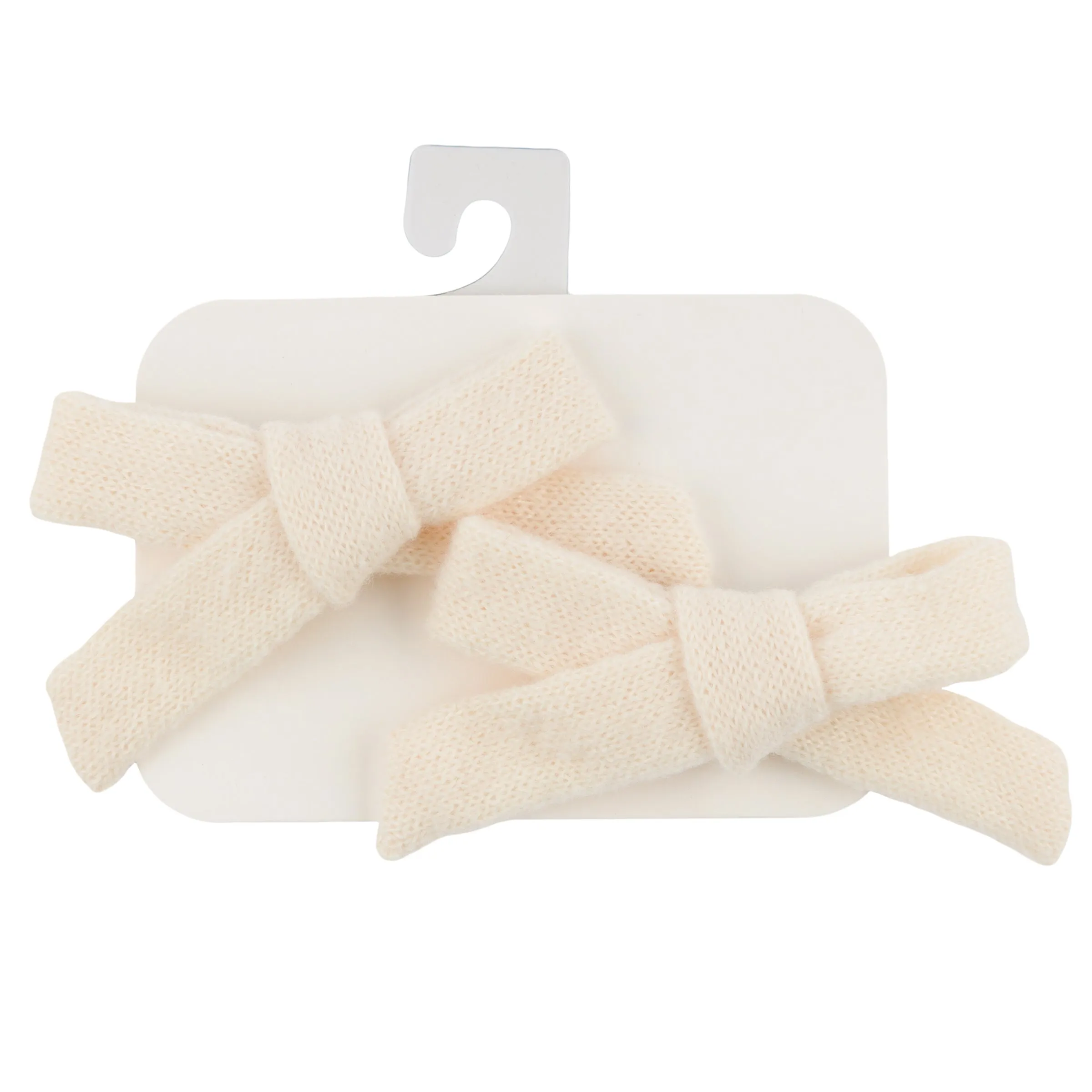 oh baby! Scandi Tie Bow Hair Clip - Cream