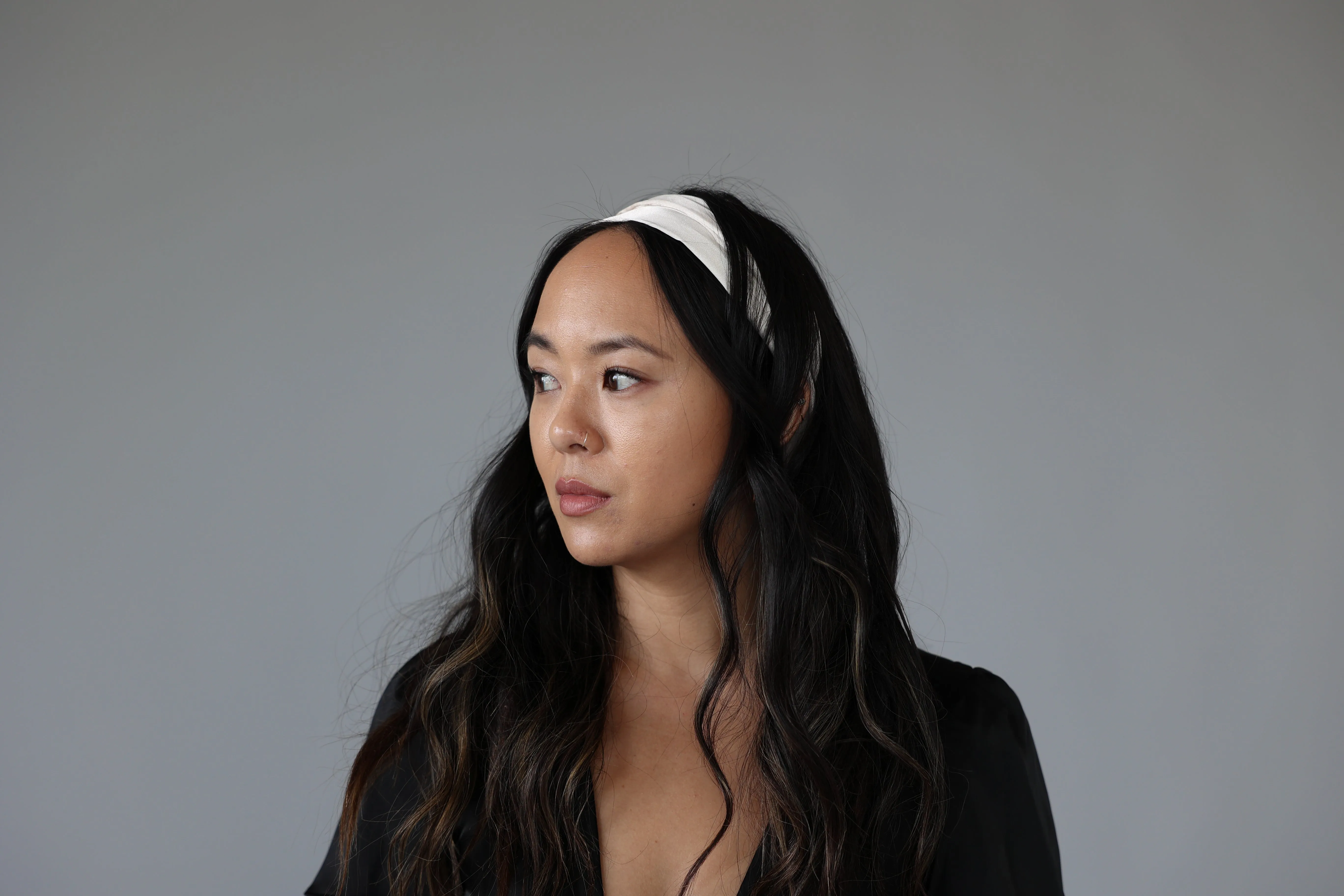 ooakshell adjustable wire headband • wavy • birch point