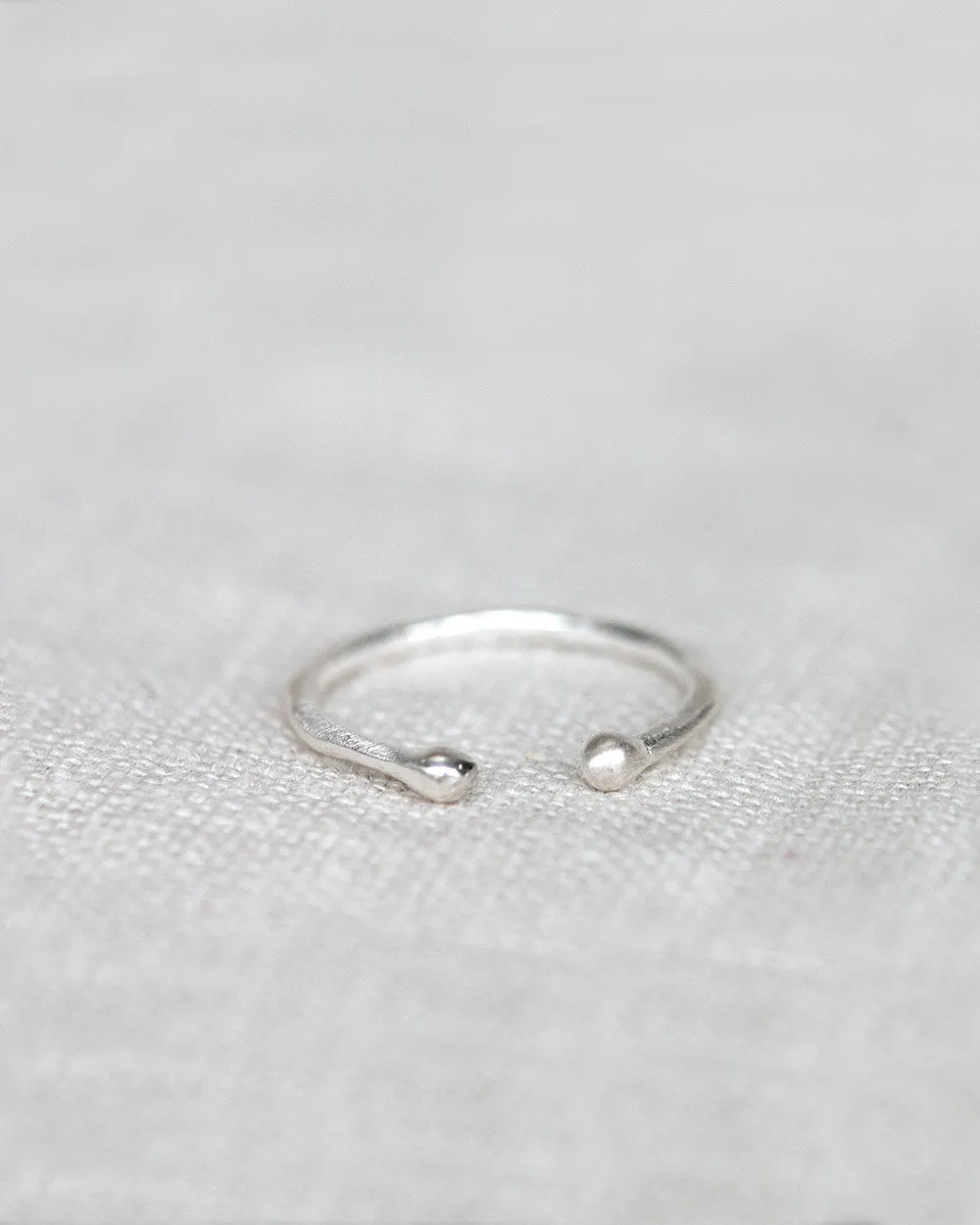 Organic Midi Finger Stacking Ring