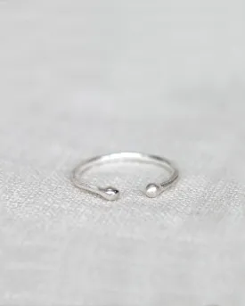 Organic Midi Finger Stacking Ring