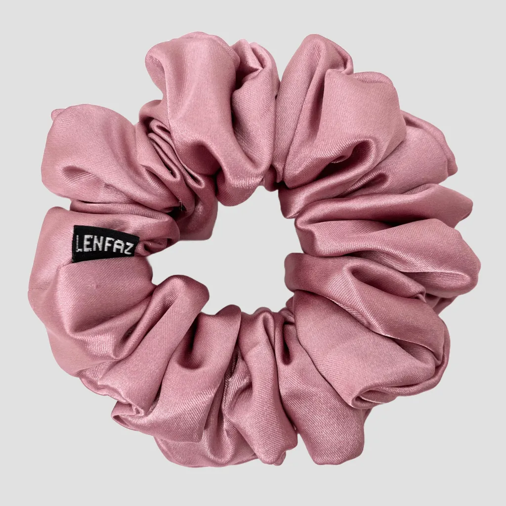 Pink Dreams Satin Silk Scrunchie