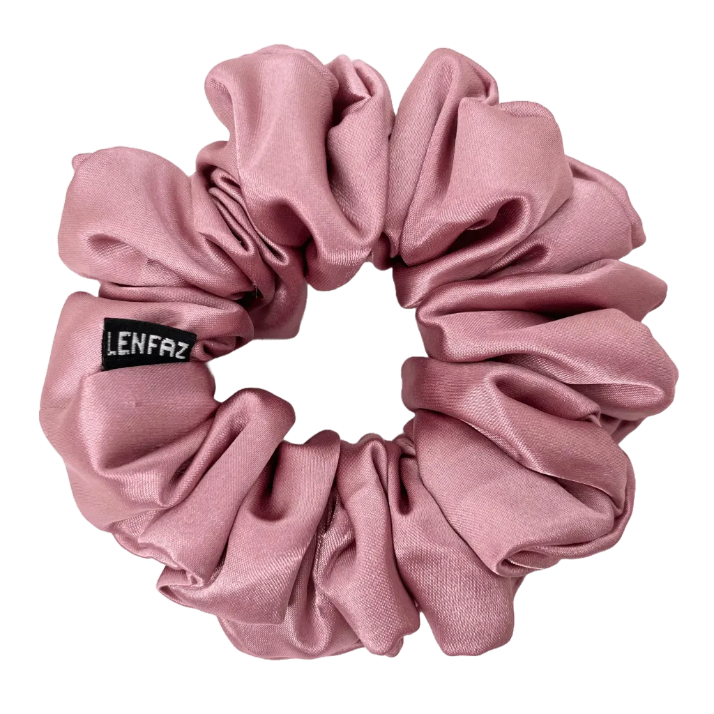 Pink Dreams Satin Silk Scrunchie