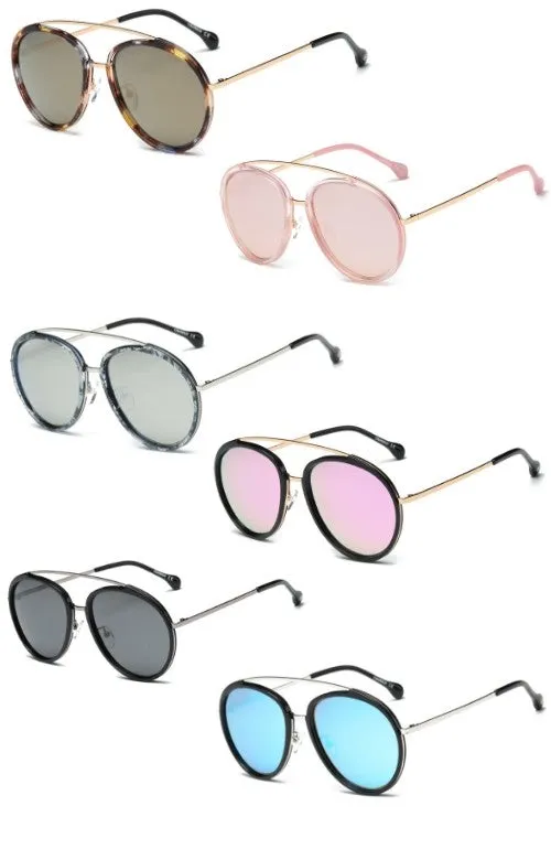 Polarized Colored Round Sunglasses