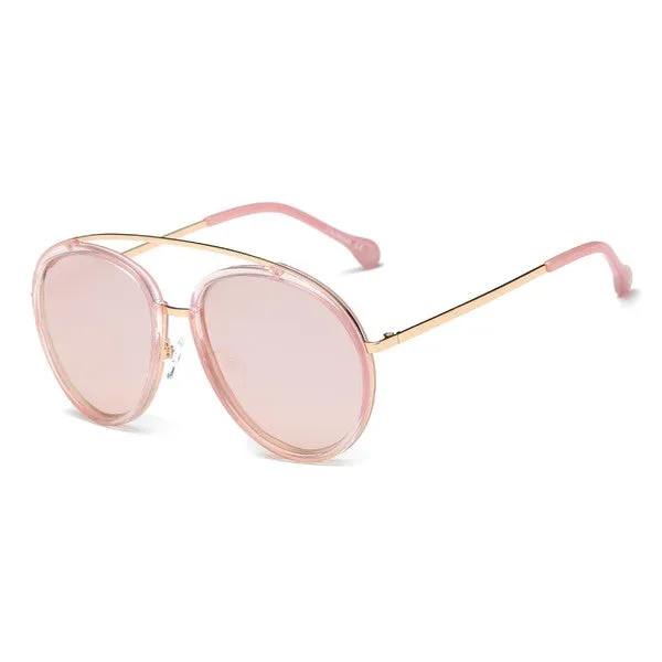 Polarized Colored Round Sunglasses