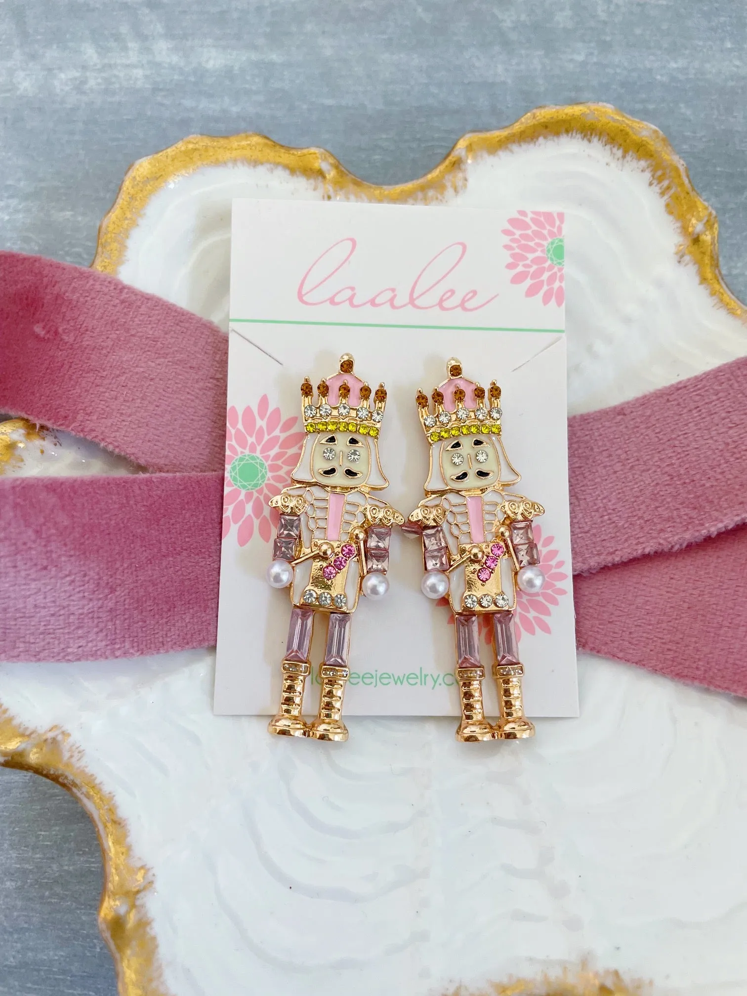 PREORDER - Nutcracker Earrings - Pink