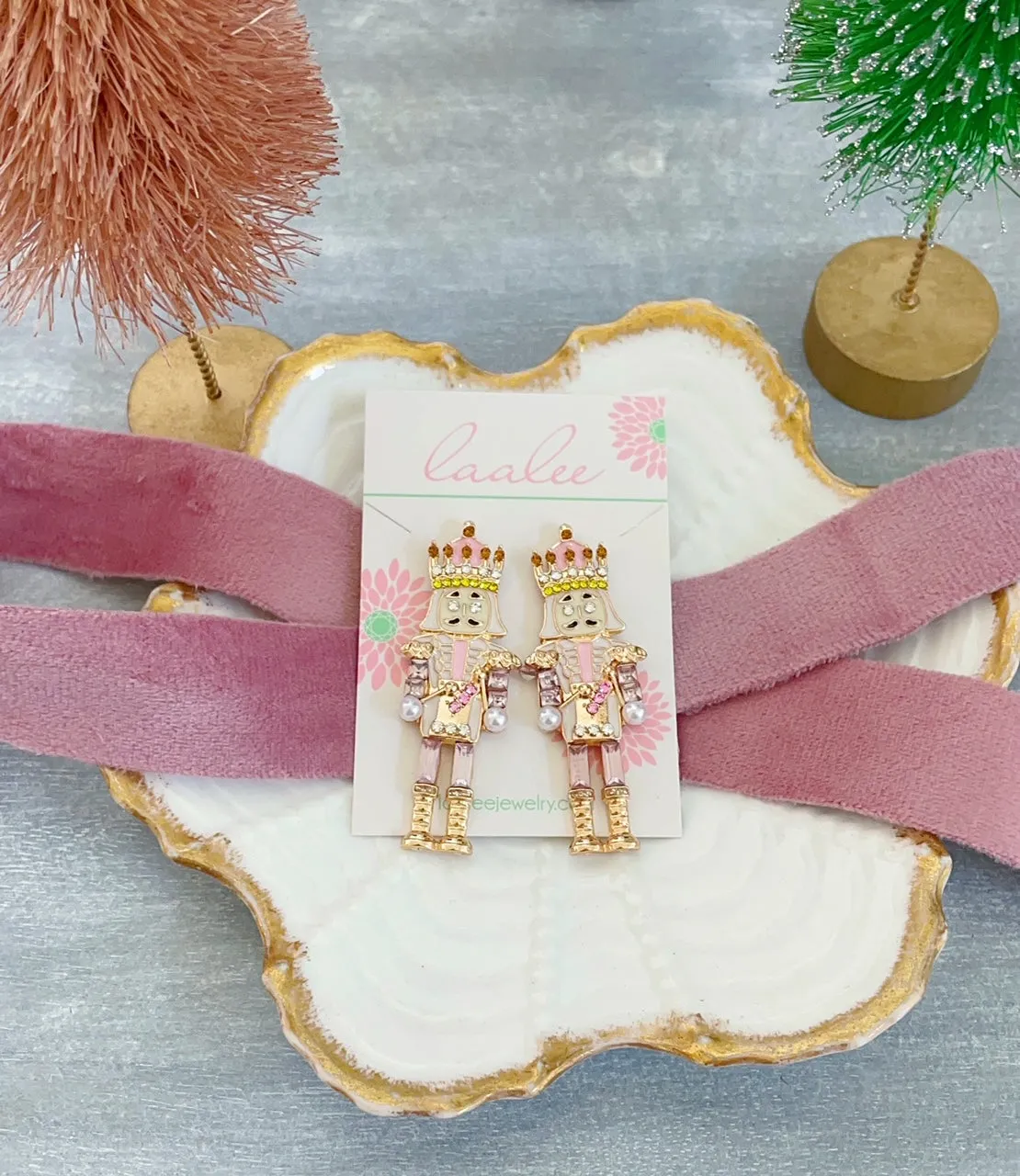 PREORDER - Nutcracker Earrings - Pink