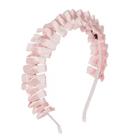 Project 6 Satin Tied Headband - Blush