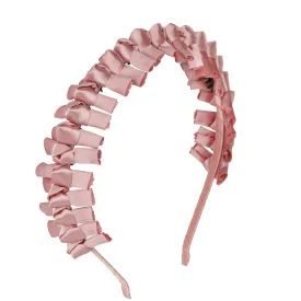 Project 6 Satin Tied Headband - Rose