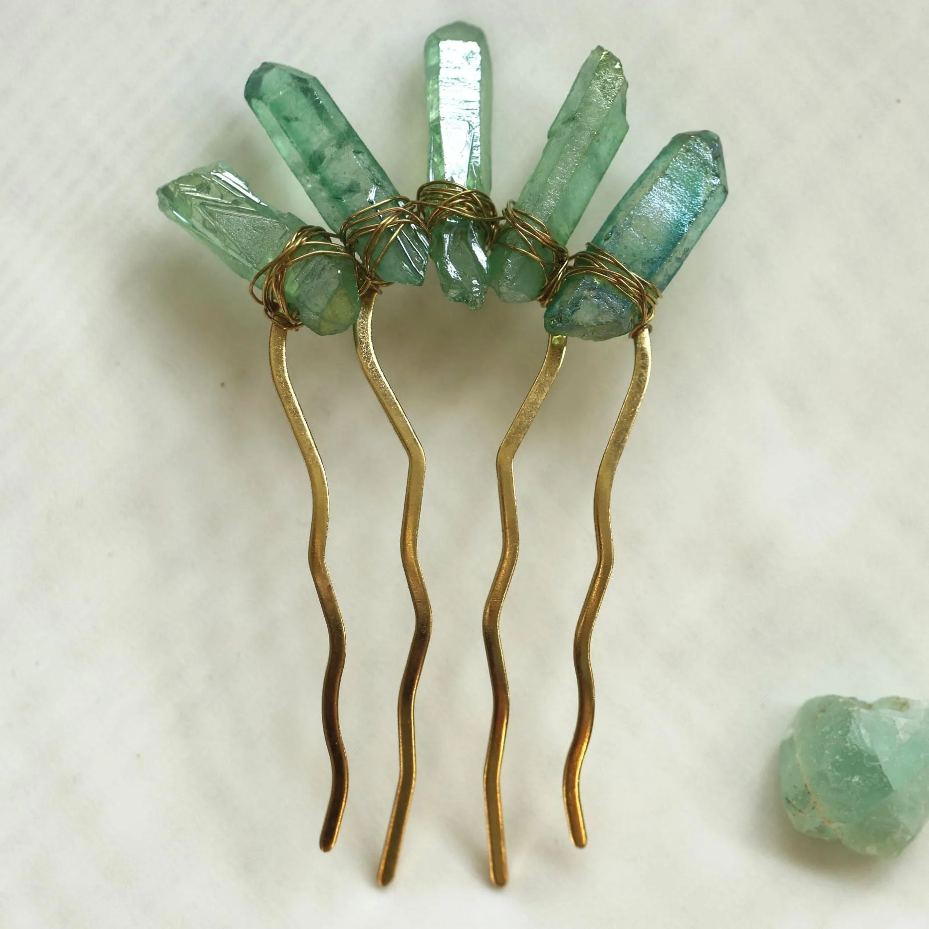 Raw Crystal Goddess Hairpin