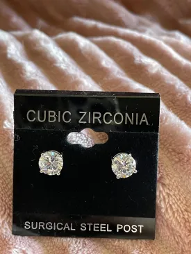 Rhinestone Stud Earrings