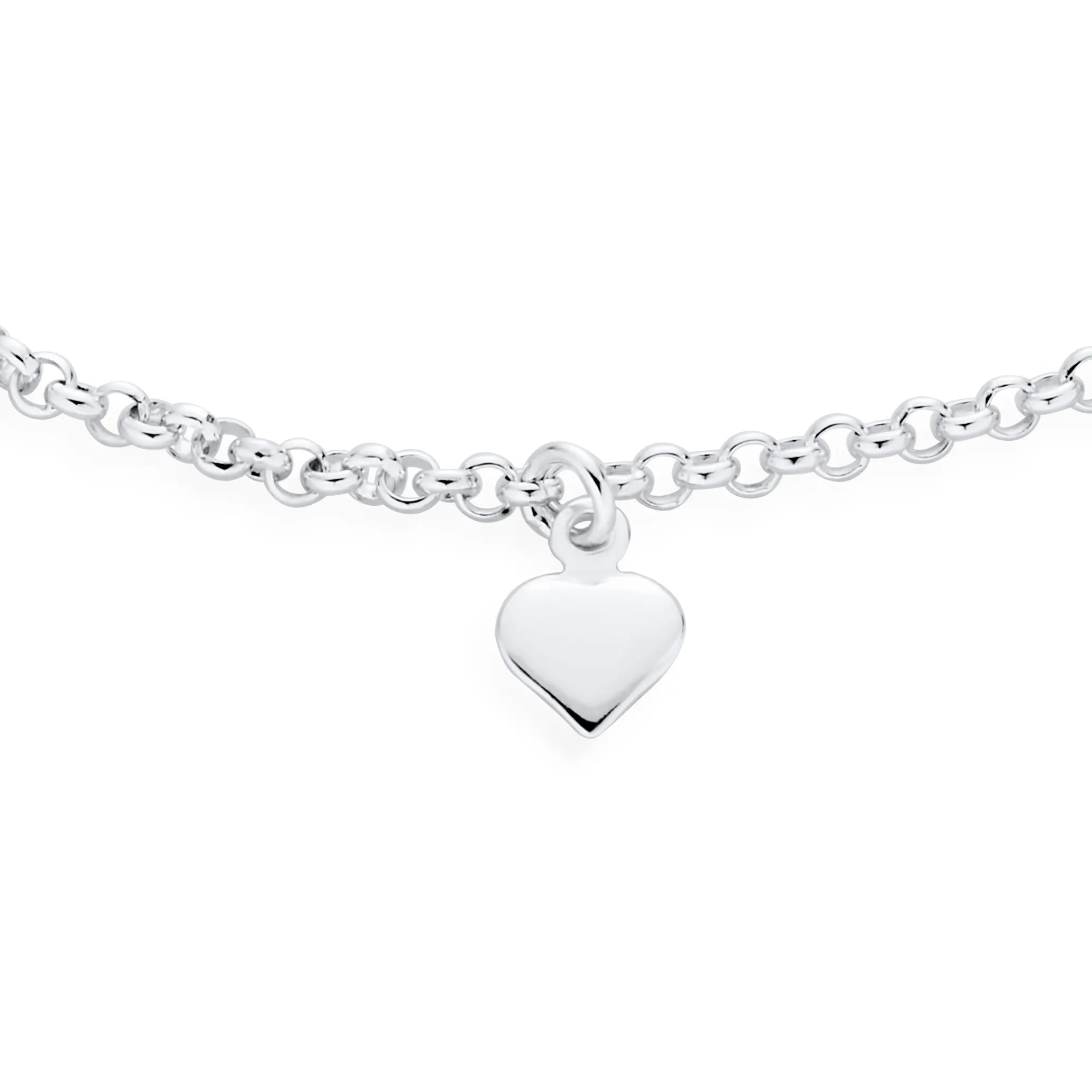 Romantic Love 7 Hearts Charms Anklet Ankle Bracelet Sterling Silver