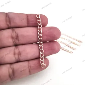 Rose gold Extender chains brass extension chains rose golden chain BECRG