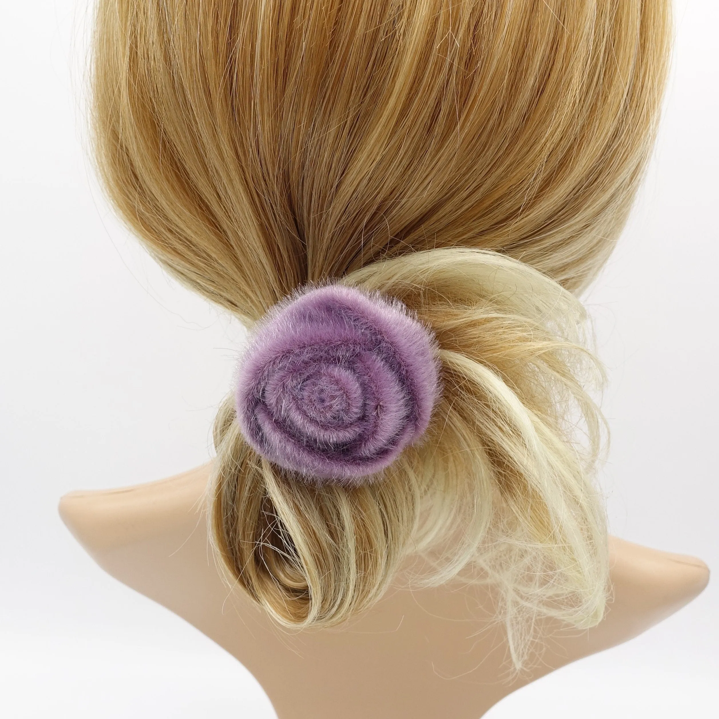 rose hair tie elastic ponytail holder