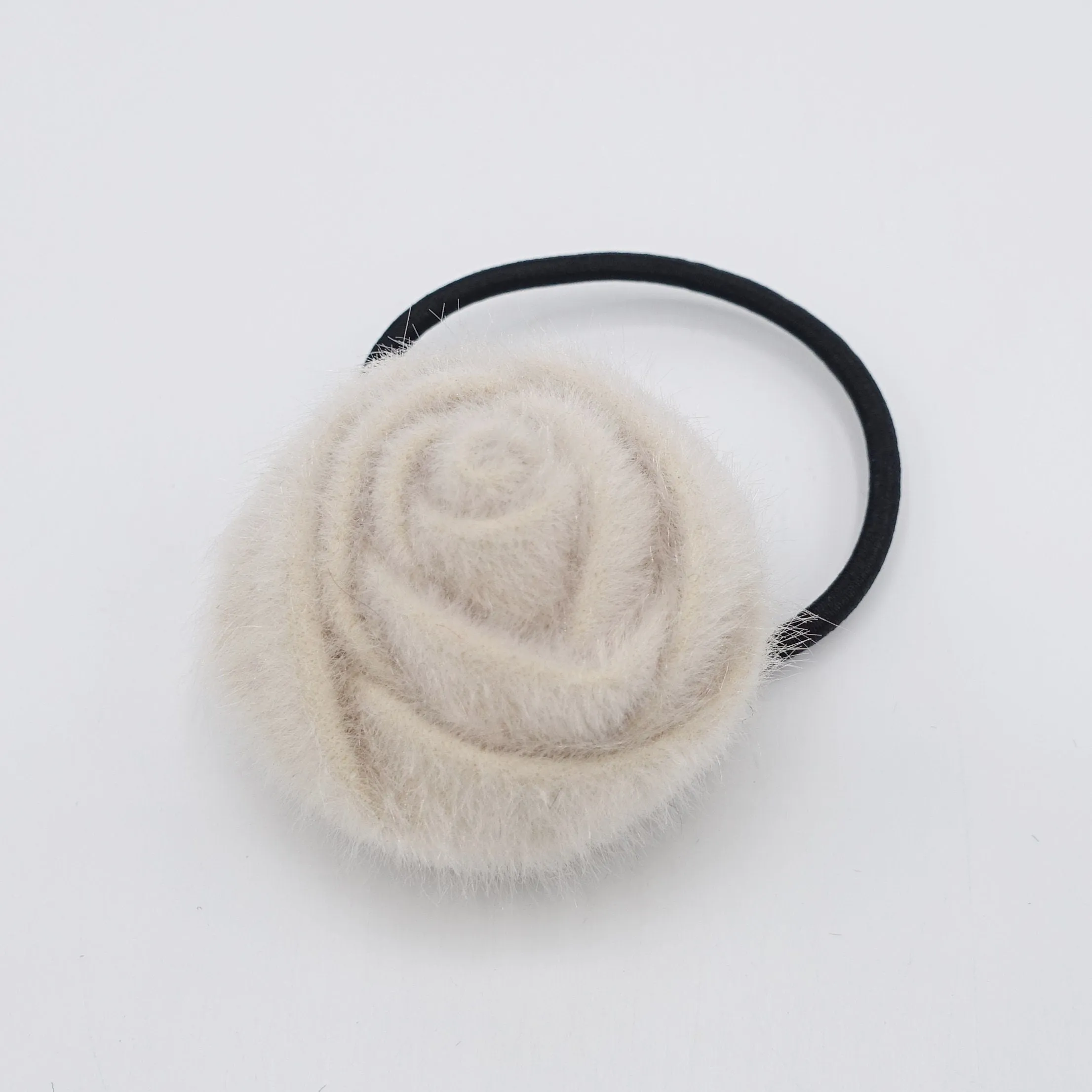 rose hair tie elastic ponytail holder