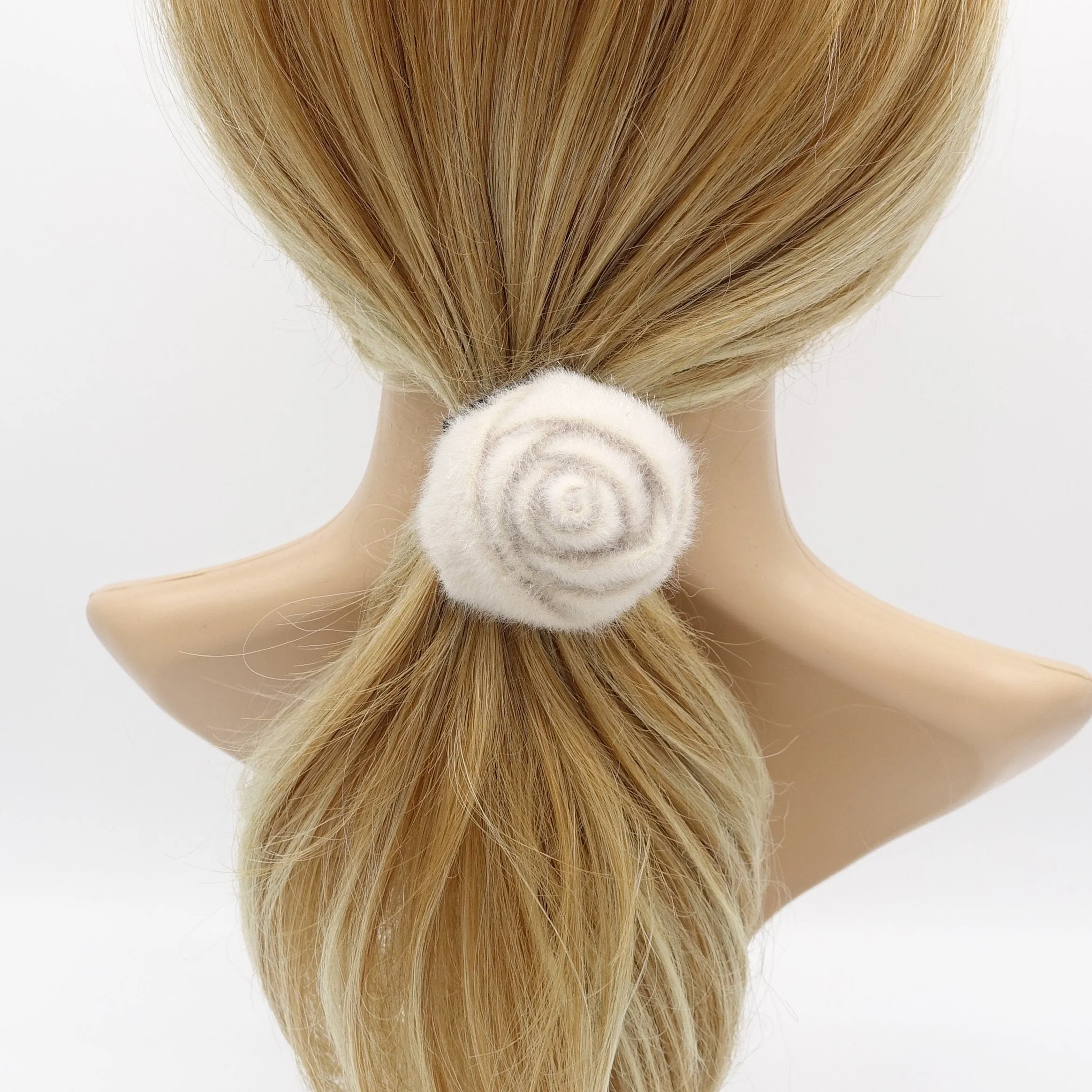 rose hair tie elastic ponytail holder