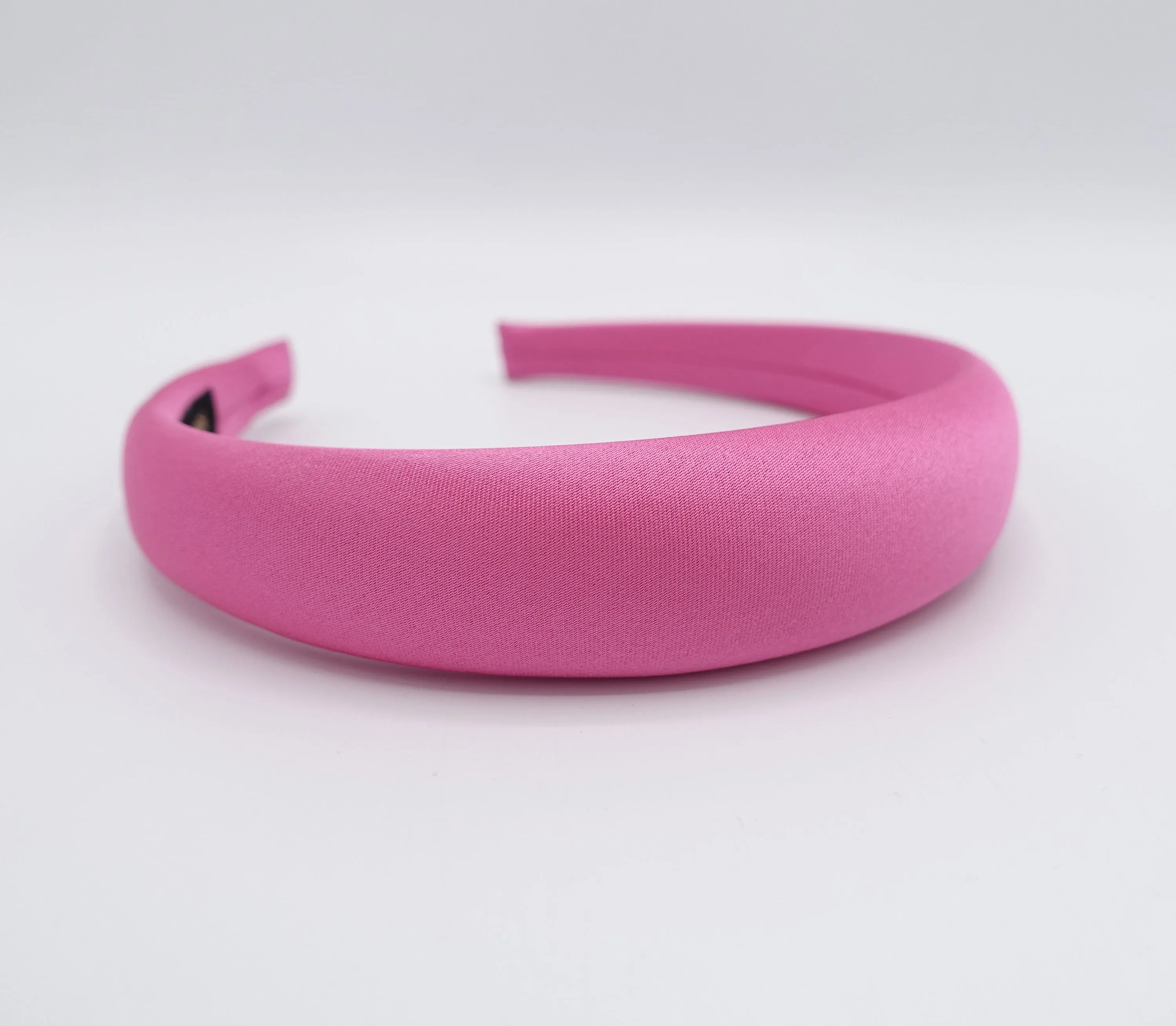 satin headband, padded headband, pink headband for women