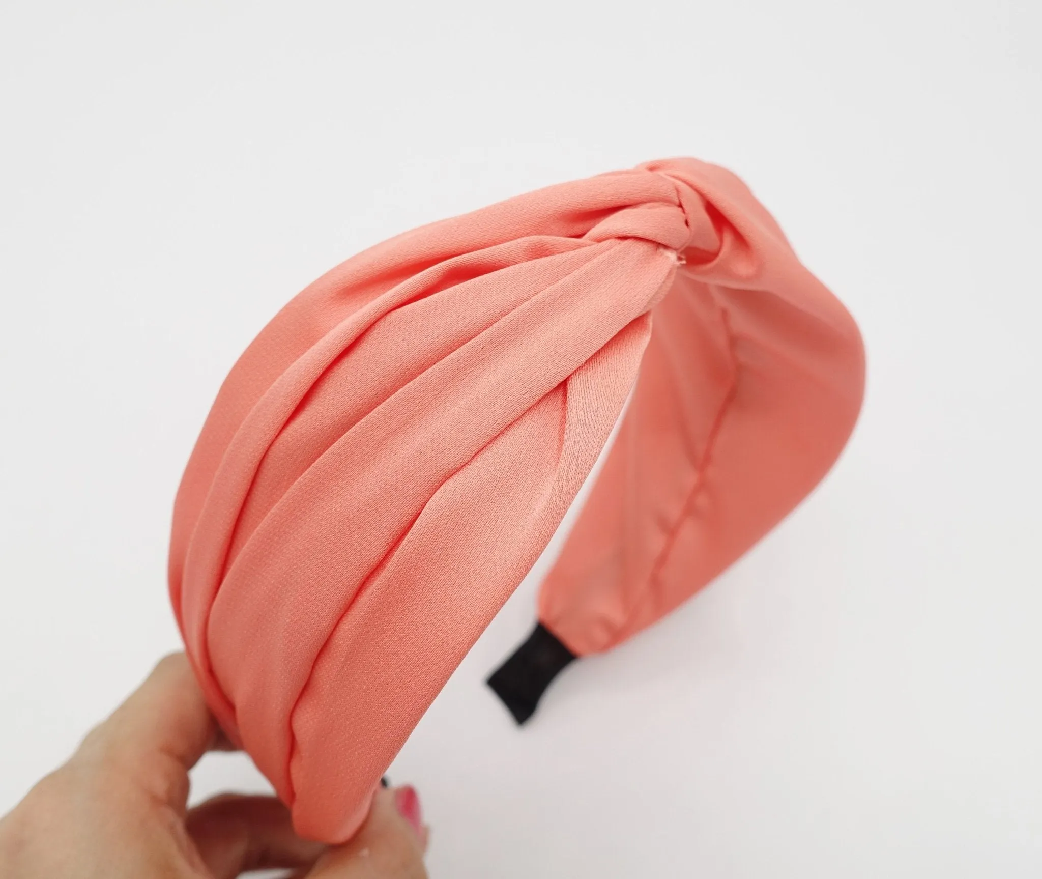 satin twist headband solid  hairband women hair accessory