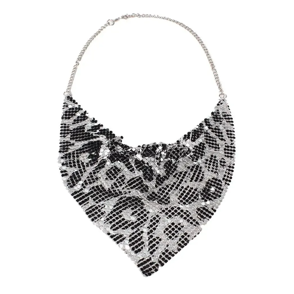 Shining Slice Leopard Choker Necklaces