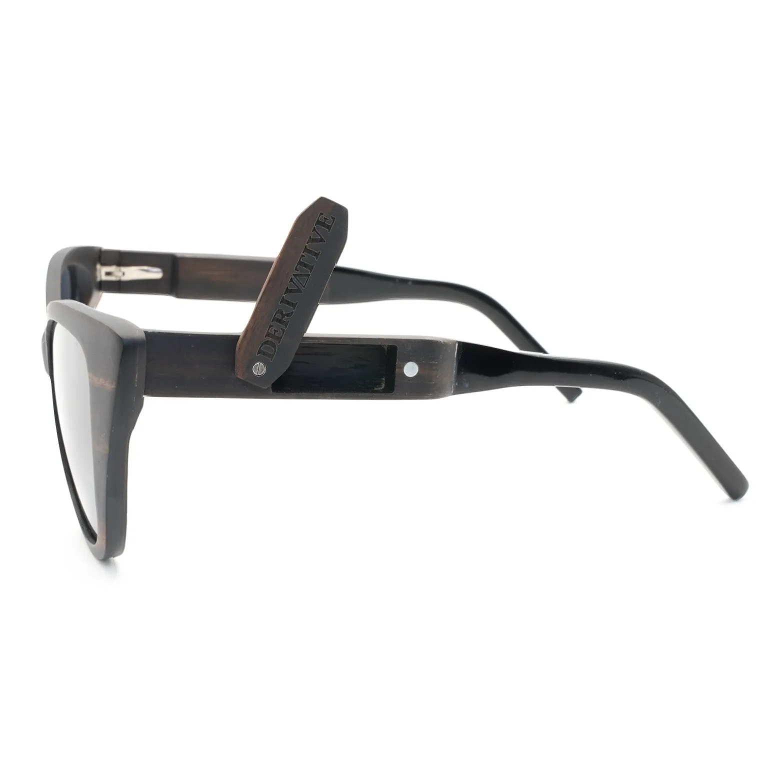 Smokable Pipe Sunglasses // Black Cat Eye