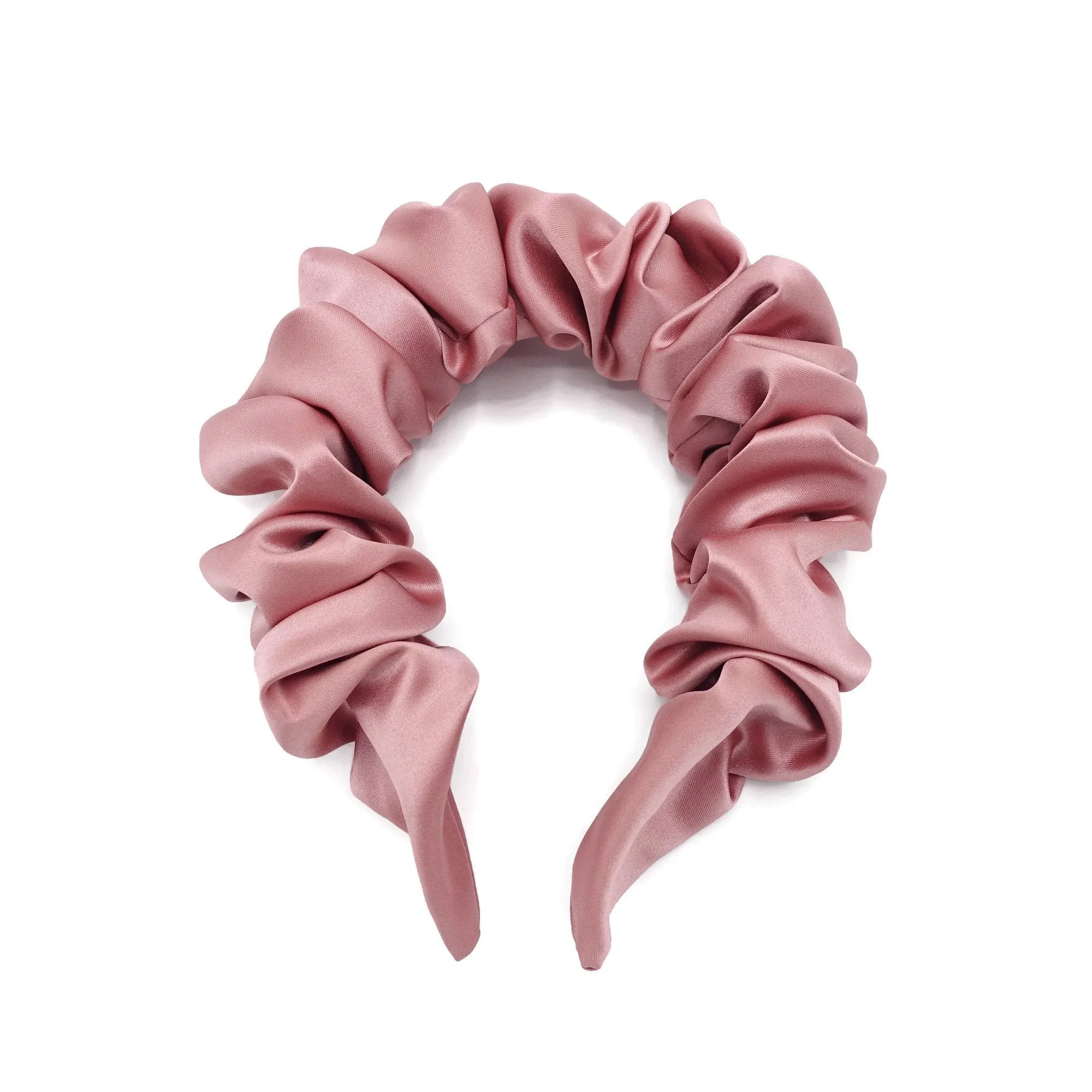 solid satin volume wave headband