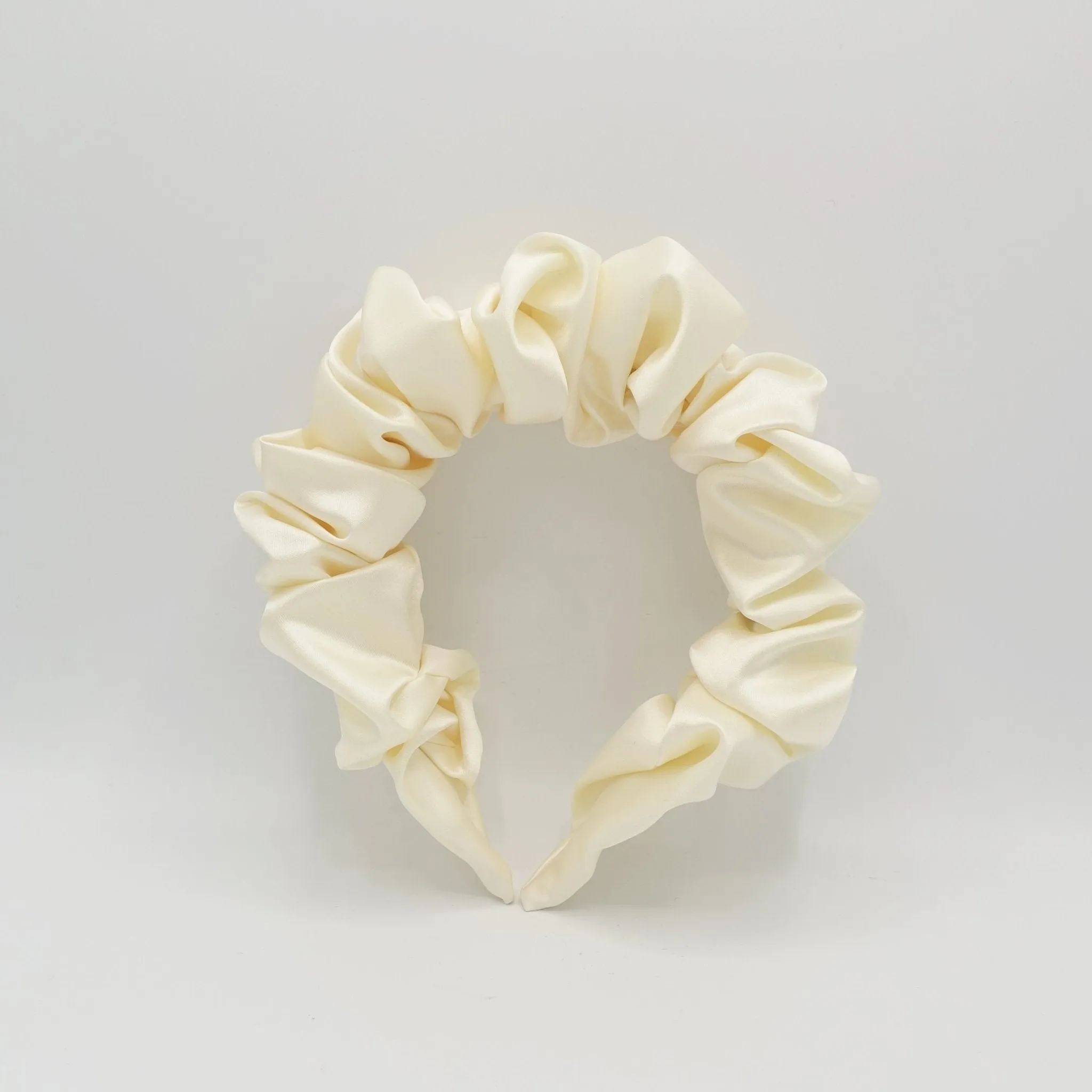 solid satin volume wave headband