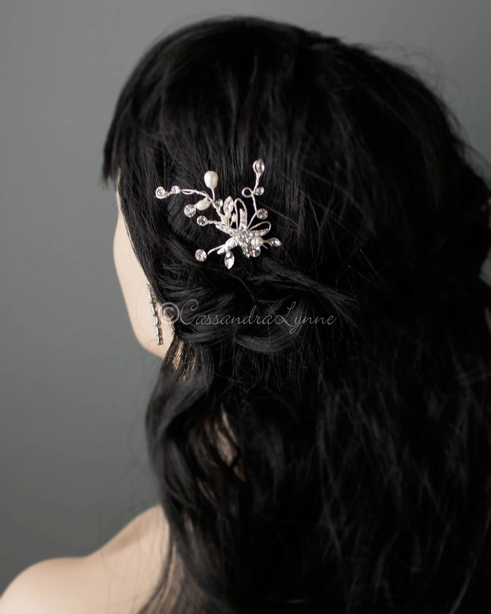 Starfish and Freshwater Pearl Hairpin Stick