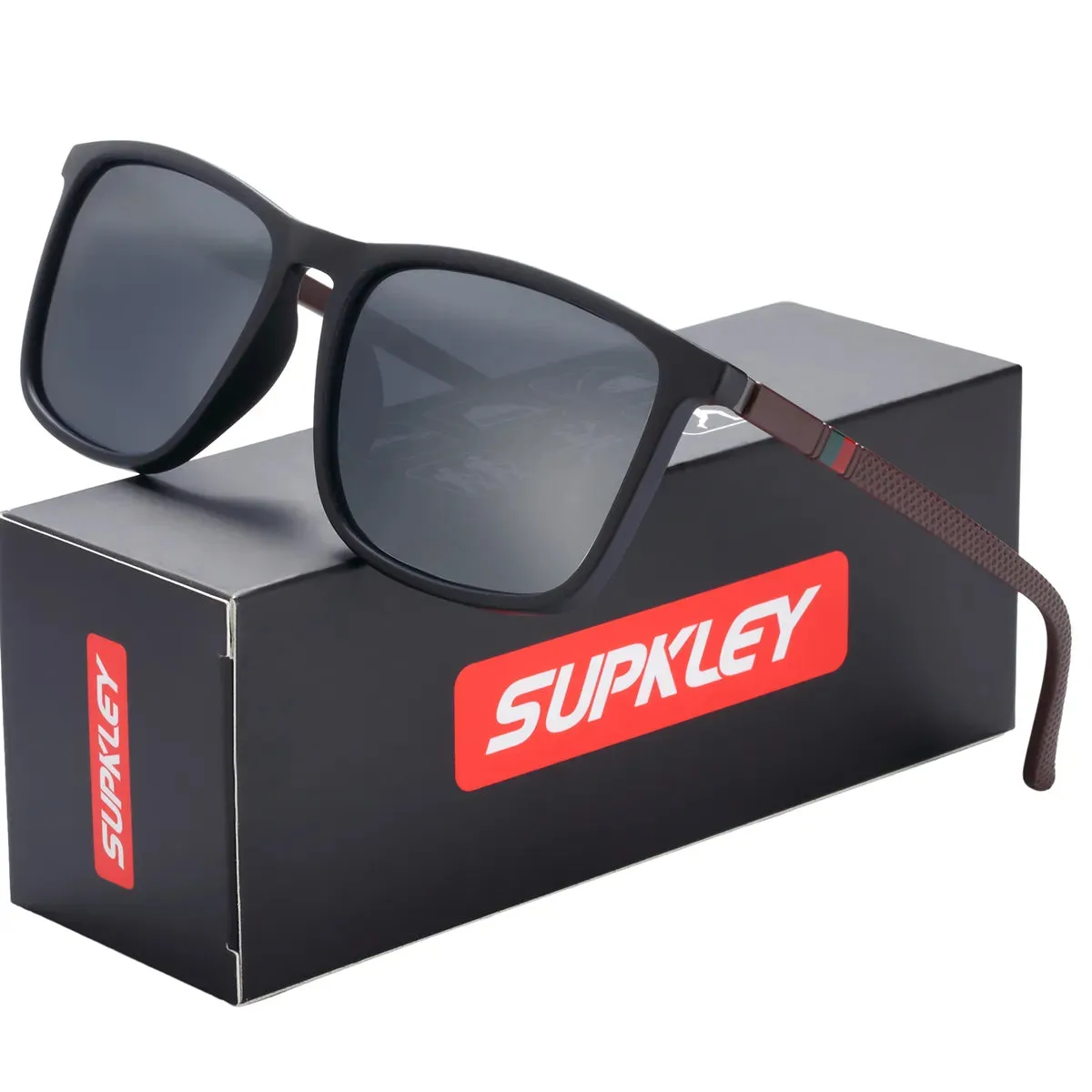 SUPKLEY Men's Polarized Sunglasses Driver Driving Fishing Sunglasses Outdoor Cycling Sports Glasses UV400 Eyewear Accessory