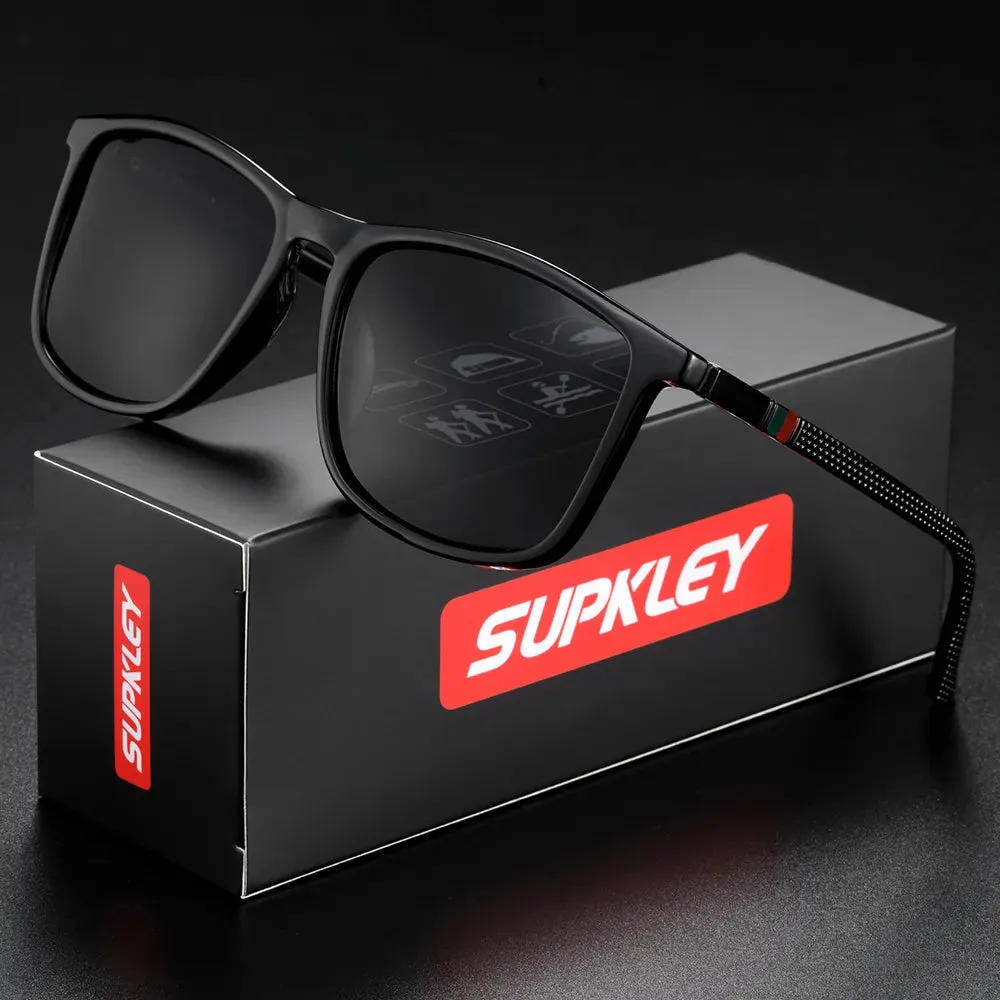 SUPKLEY Men's Polarized Sunglasses Driver Driving Fishing Sunglasses Outdoor Cycling Sports Glasses UV400 Eyewear Accessory