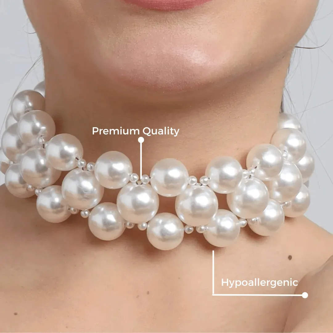 TFC Bold Pearly Choker Necklace