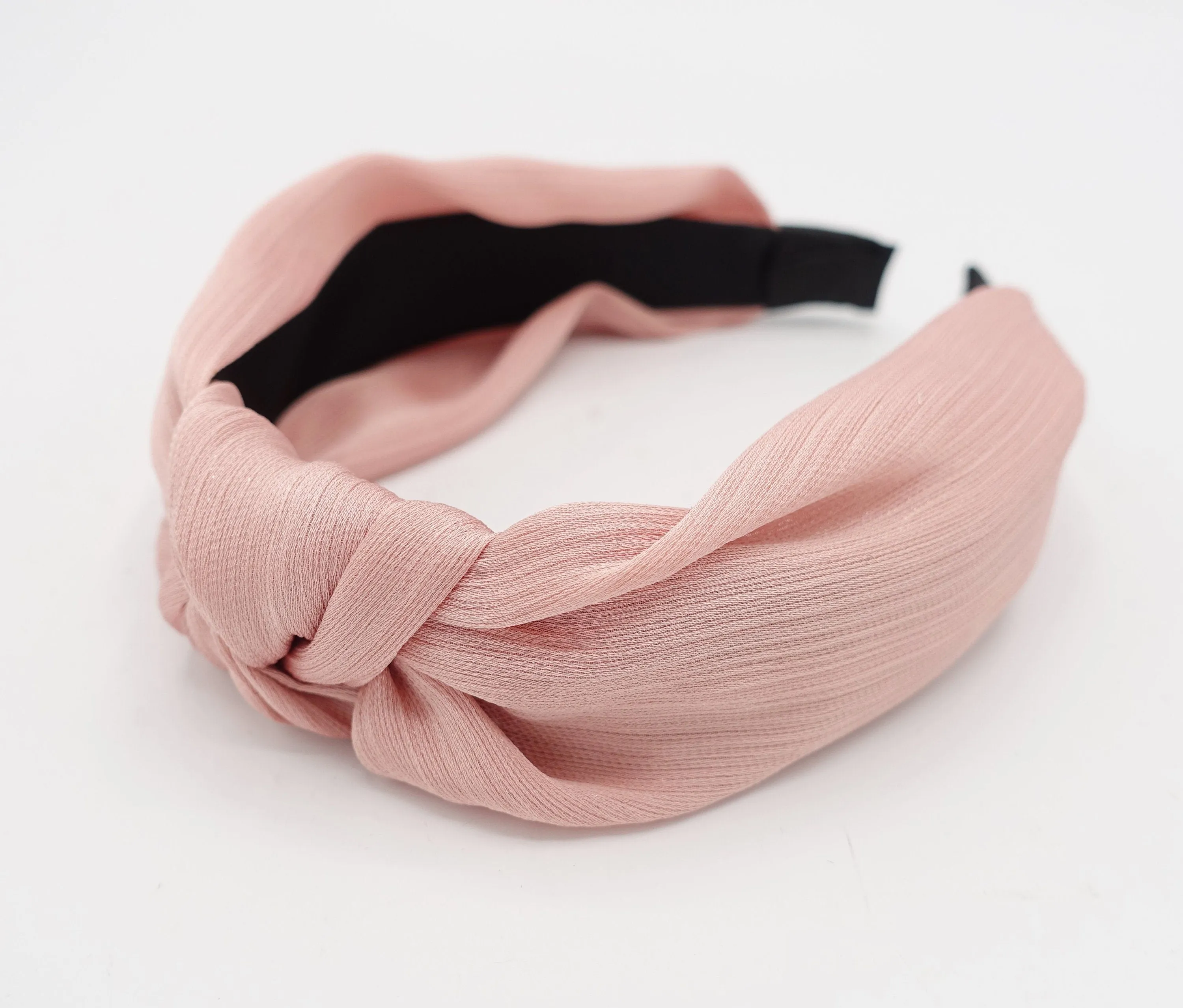 thin satin knotted headband