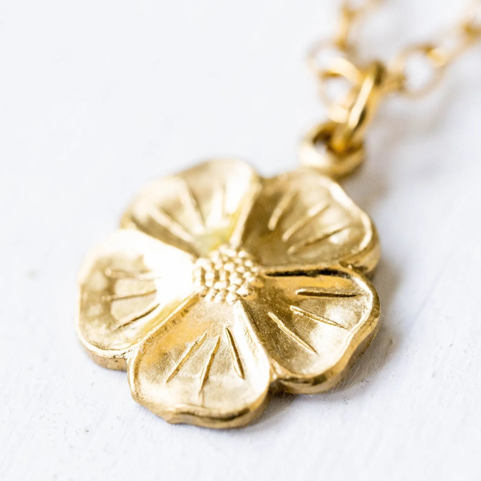 Tiny Flower Necklace- WS