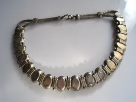 Tribal Silver Indian Petite Choker Necklace