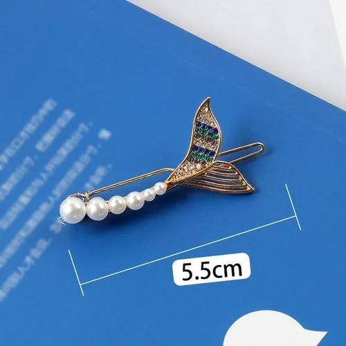 Women Shining Crystal Rhinestone Luxury Hair Clip Girls Hairpin