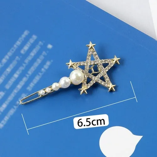 Women Shining Crystal Rhinestone Luxury Hair Clip Girls Hairpin