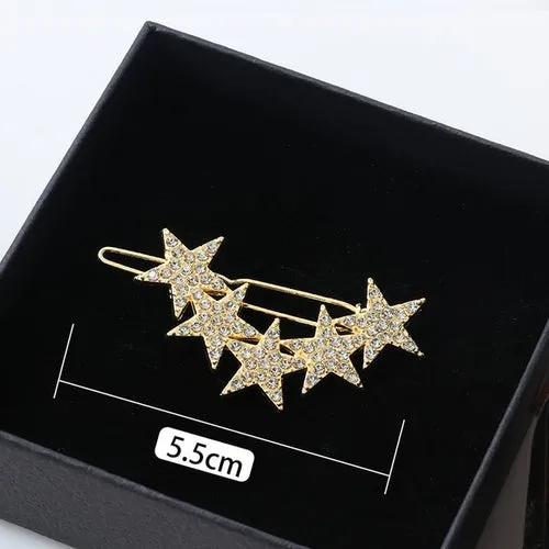 Women Shining Crystal Rhinestone Luxury Hair Clip Girls Hairpin