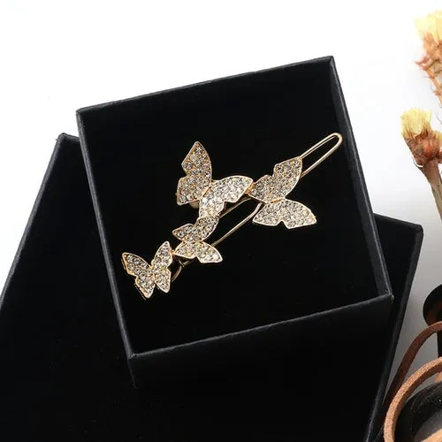 Women Shining Crystal Rhinestone Luxury Hair Clip Girls Hairpin