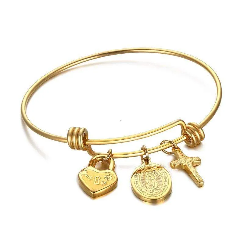 Women's Cross Bracelet <br> Charm