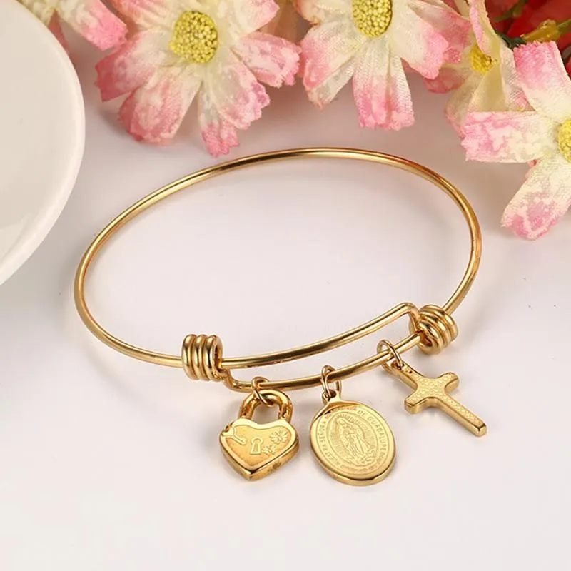 Women's Cross Bracelet <br> Charm