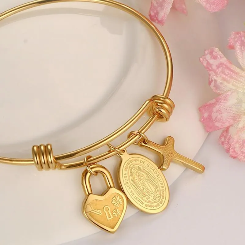 Women's Cross Bracelet <br> Charm