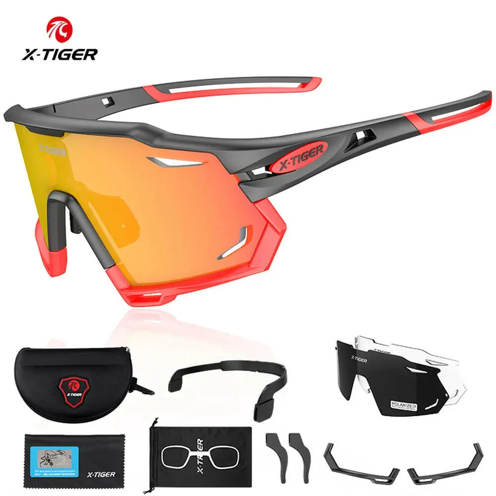 X-TIGER Polarized Sport Sunglasses Men Women Bicycle Glasses Road Cycling Goggles Mountain Bike Riding Protection Eyewear