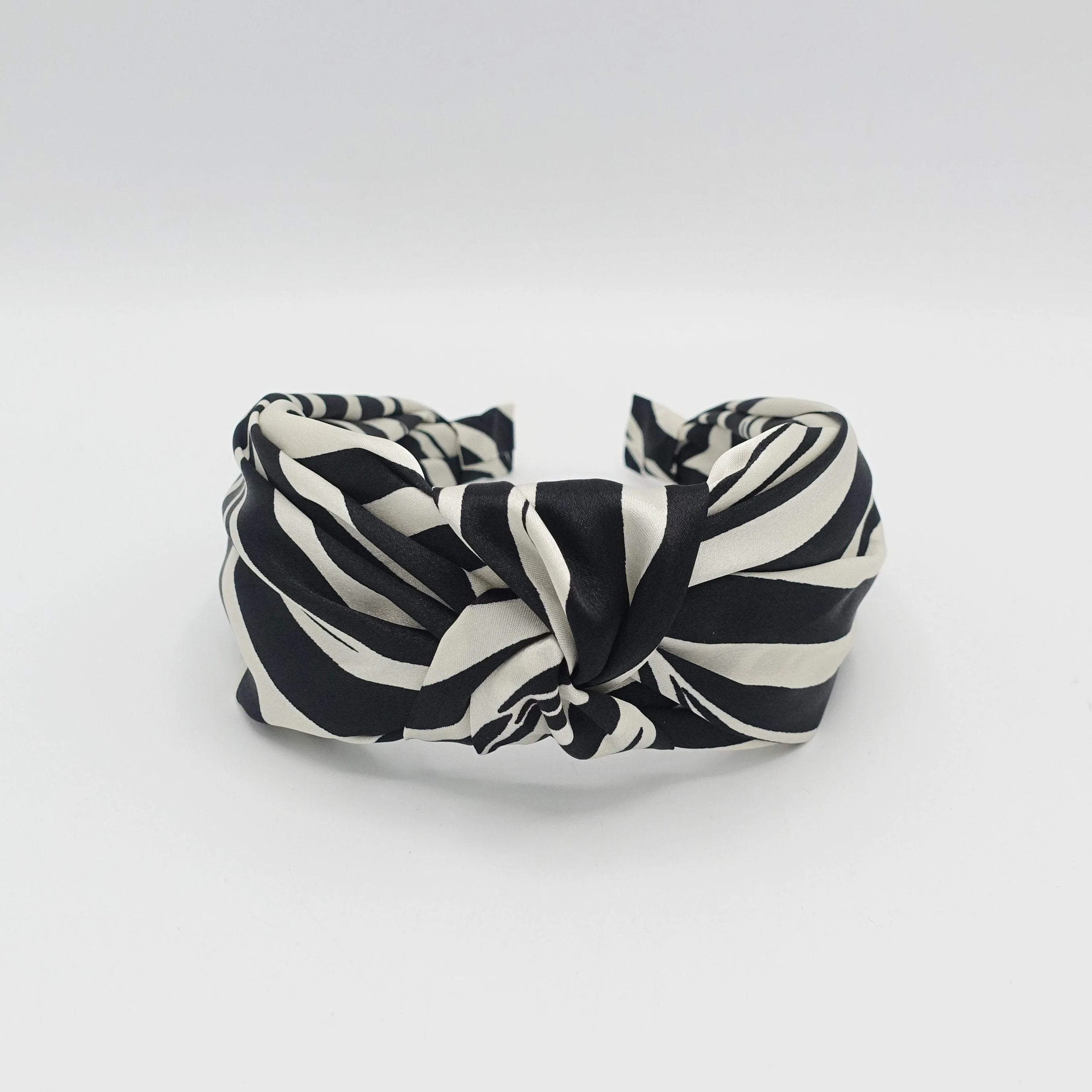 zebra top knot headband animal print hairband for women